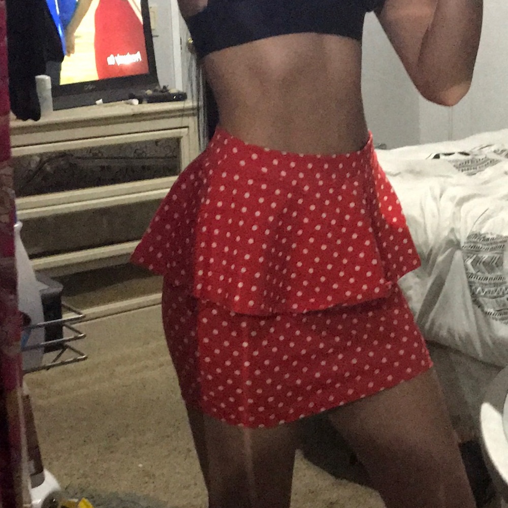 Minnie red polka dot skirt